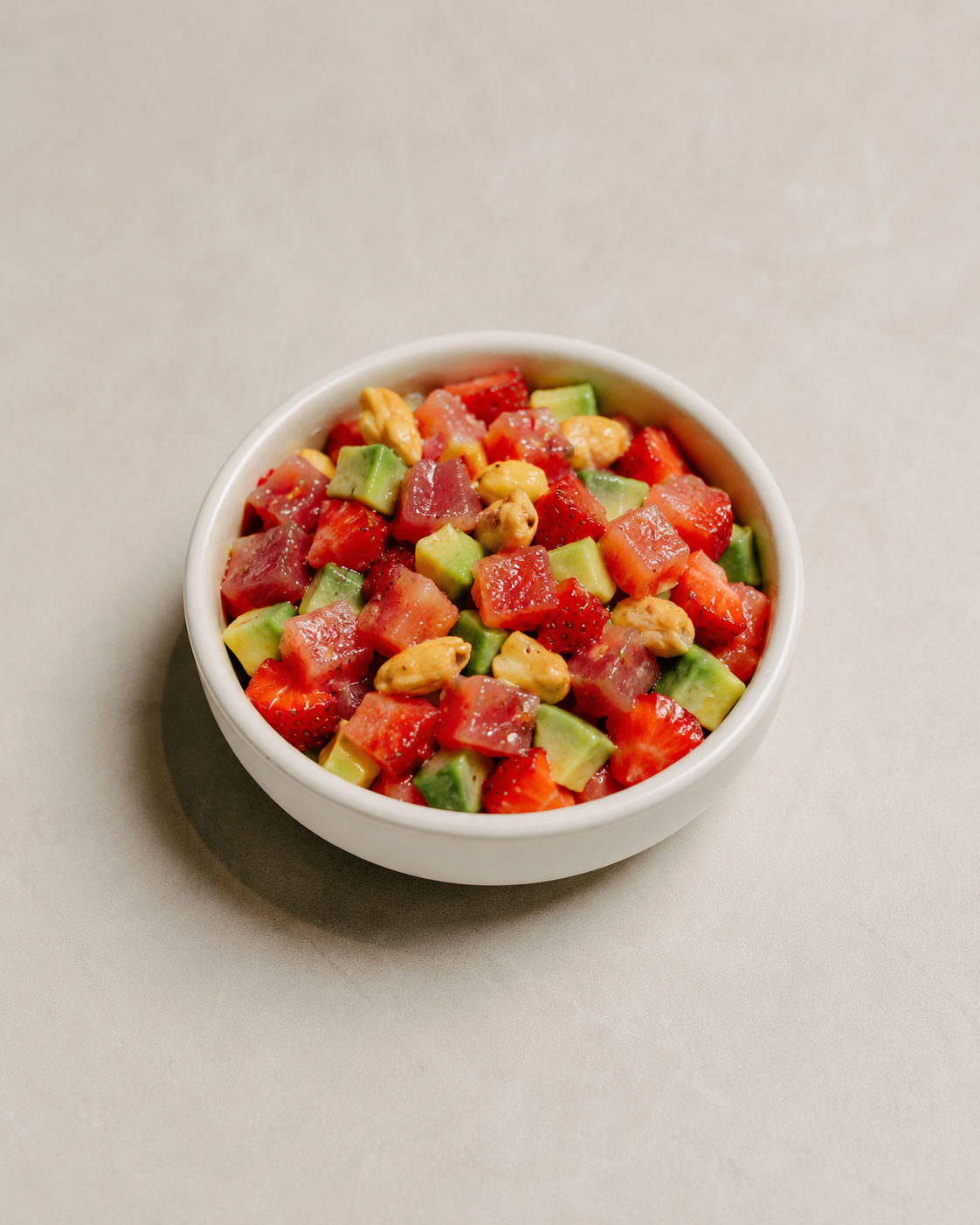 Crudo de thon rouge fraise