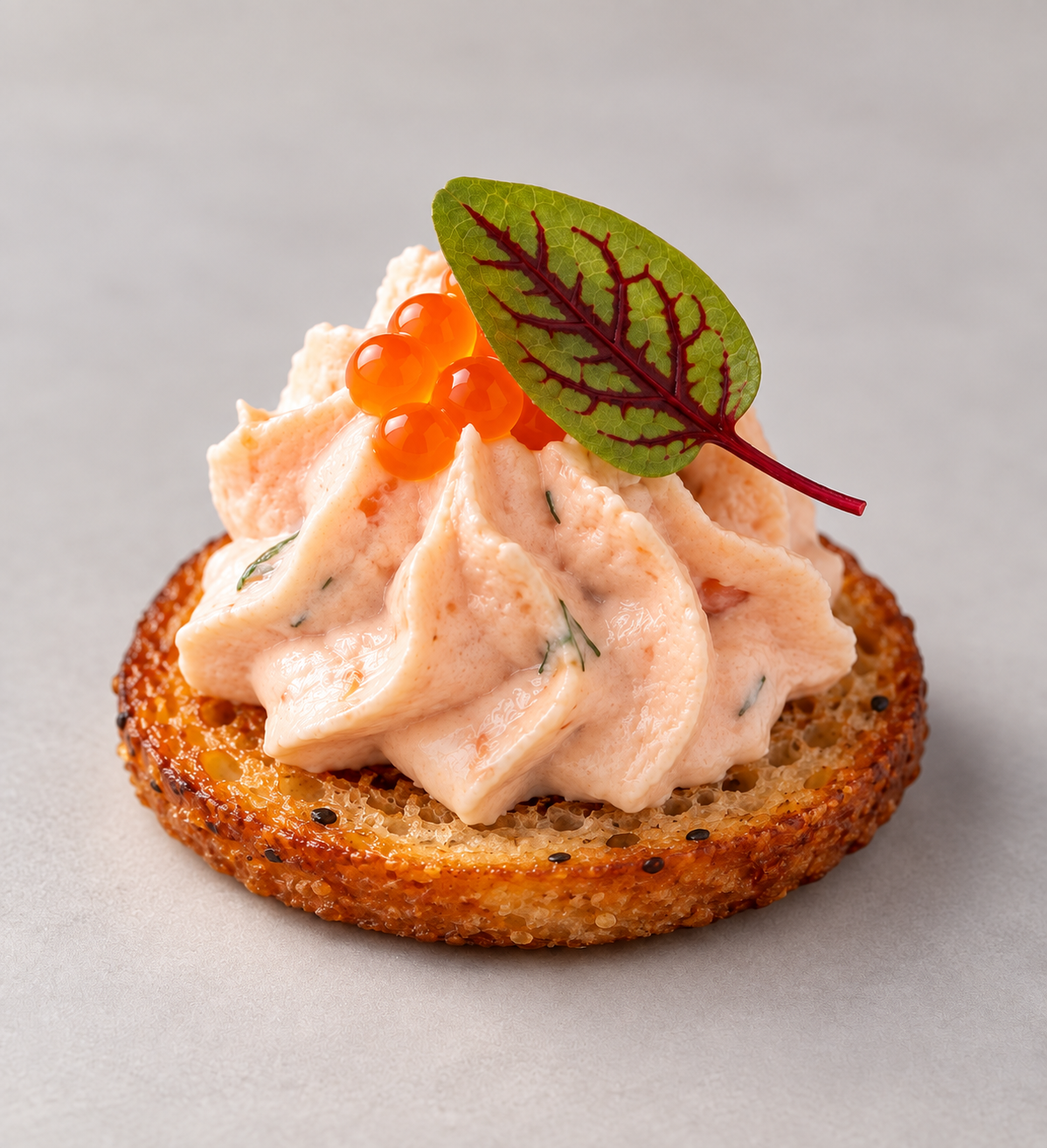 Salmon melt bagel chips