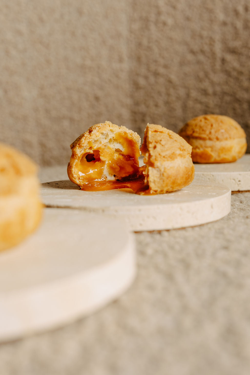 Chou vanille caramel