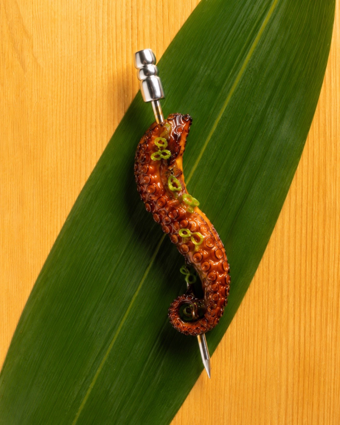 Brochette de poulpe ponzu