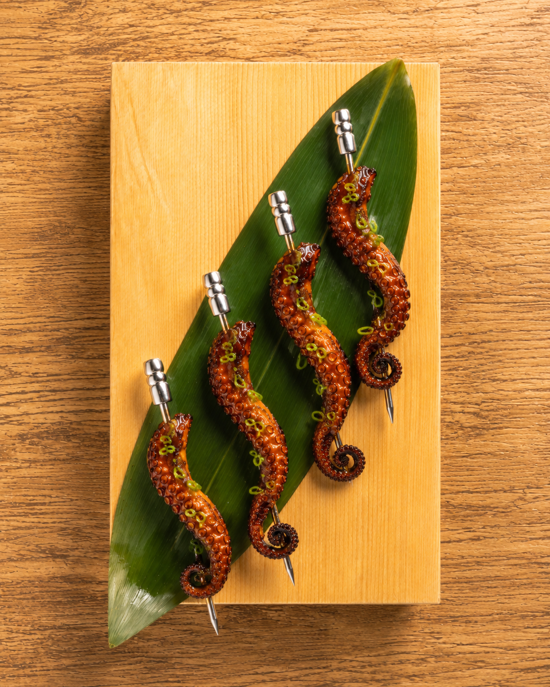 Brochette de poulpe ponzu