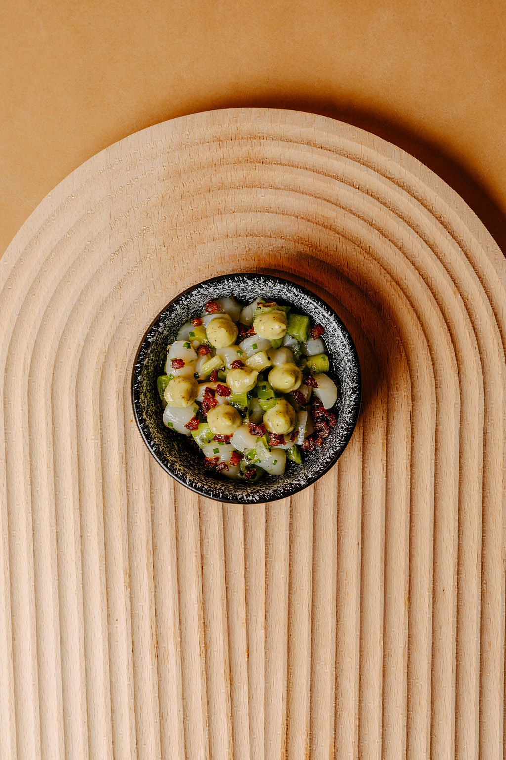 Crudo de pétoncle kiwi