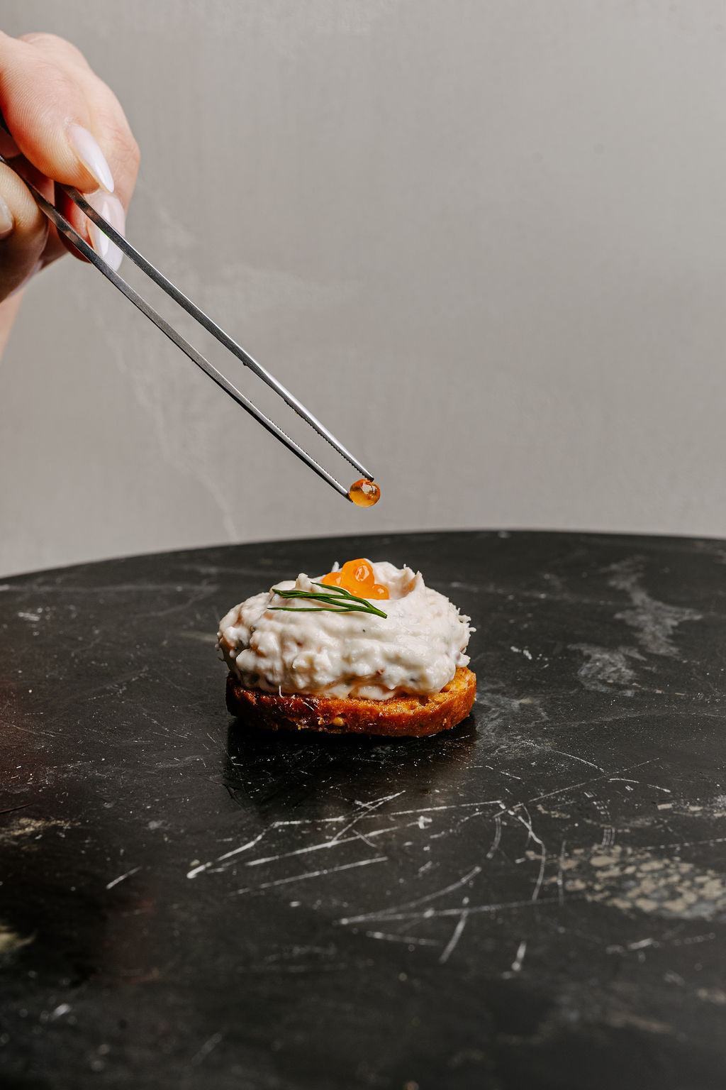 Salmon melt bagel chips