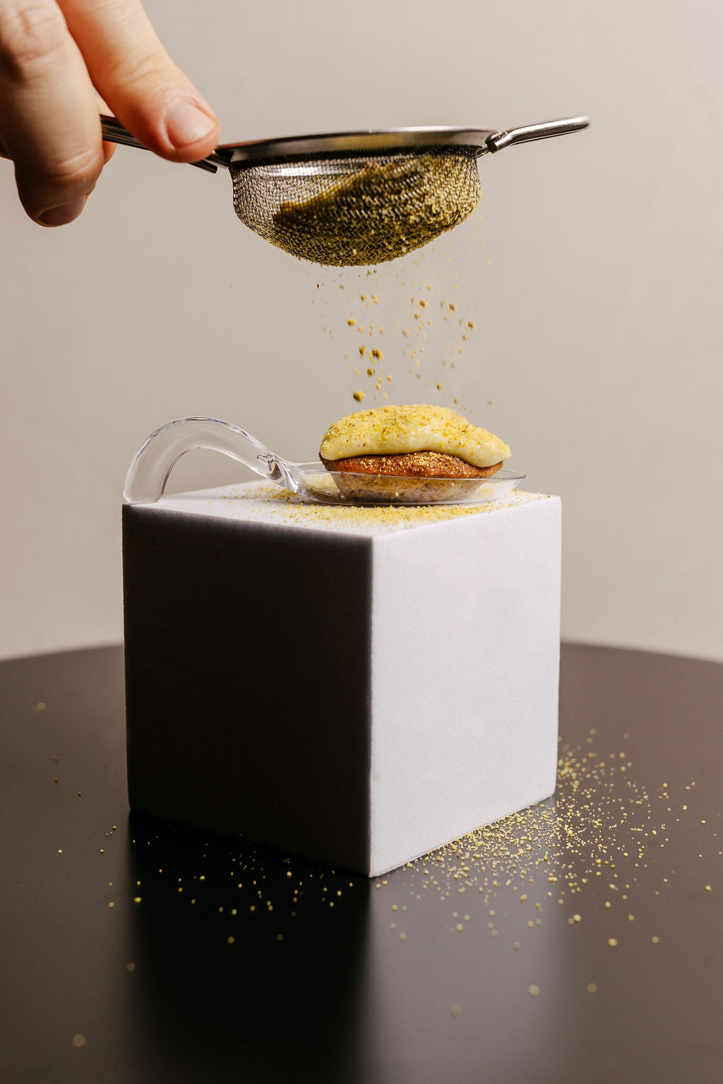 Tiramisu de madeleine pistache